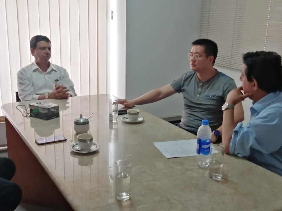 Business meeting with project partners