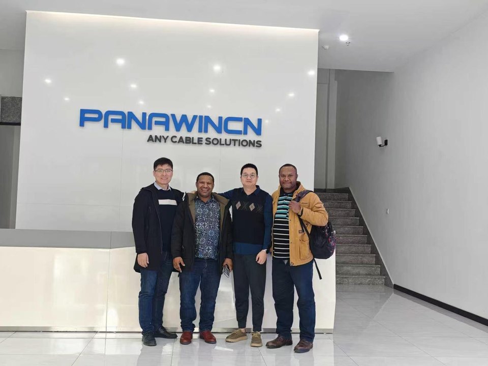 Team photo at a partner company reception