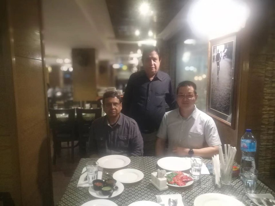 Business dinner with partners
